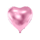 Pallone PALLONCINO CUORE ROSA Baby in foil Mylar - gonfiabile ad aria o elio 45CM