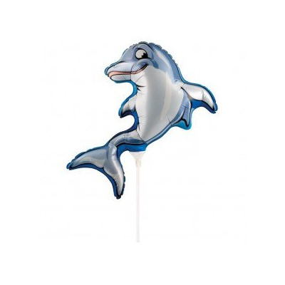 Pallone Palloncino da bacchetta - Sagomato a Forma di Delfino