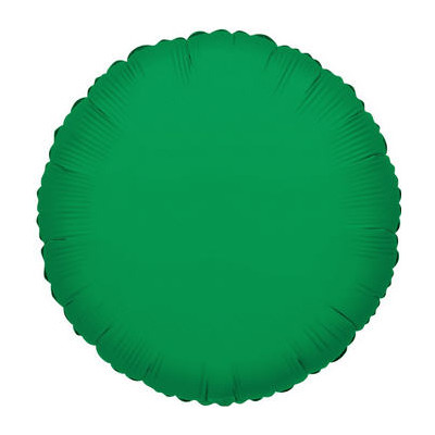 Pallone PALLONCINO forma TONDA VERDE SMERALDO in foil MYLAR 18"