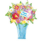 Pallone PALLONCINO in foil MYLAR MAZZO FIORI - addobbo decorazione feste, party, compleanno, feste bambini - gonfiabile ad elio
