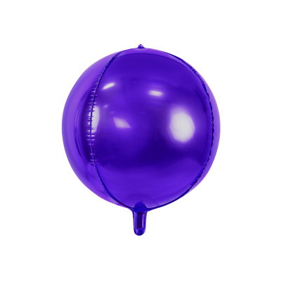 Pallone PALLONCINO SFERA VIOLA in foil Mylar - gonfiabile ad aria o elio 40CM