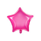 Pallone PALLONCINO STELLA Fuxia Trasperante in Mylar - gonfiabile ad aria o elio 48cm