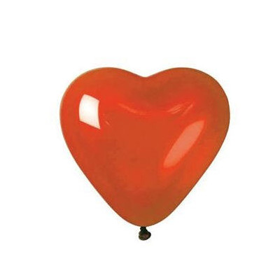 Palloni lattice CUORE Rosso10 pz medium