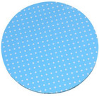 Piatto SottoTorta rigido TONDO - CAKE BOARD Celeste Pois Bianco Ø35cm