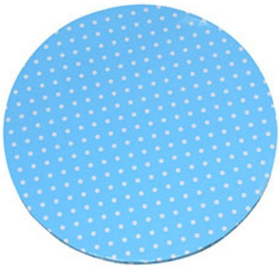 Piatto SottoTorta rigido TONDO - CAKE BOARD Celeste Pois Bianco Ø40cm