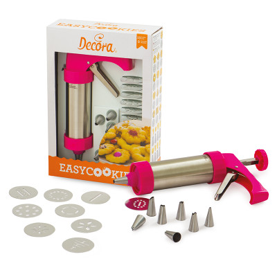 Pistola Spara BISCOTTI - con 13 Trafile e 8 Beccucci - ideale per torte e dolci