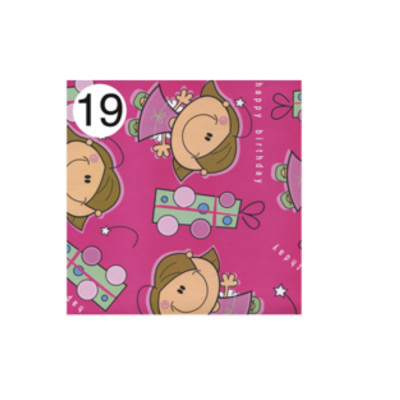 Rotolo Carta da confezione REGALO ANGEL compleanno - 2 Fogli da 70x100cm