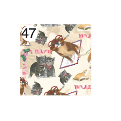 Rotolo Carta da confezione REGALO ANIMALS compleanno - 2 Fogli da 70x100cm