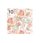 Rotolo Carta da confezione REGALO BOCCI di ROSE matrimonio - 2 Fogli da 70x100cm