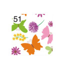 Rotolo Carta da confezione REGALO FARFALLE compleanno - 2 Fogli da 70x100cm