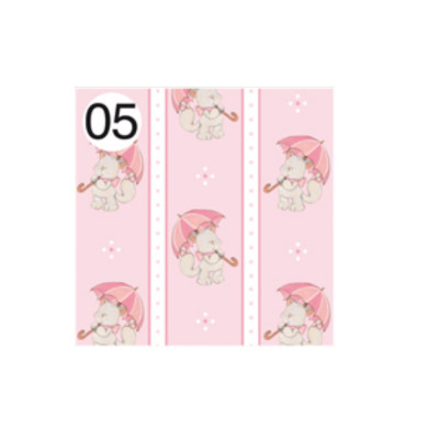 Rotolo Carta da confezione REGALO PAPEROTTO NASCITA Bimba - 2 Fogli da 70x100cm