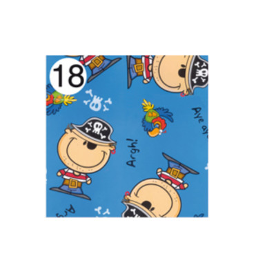 Rotolo Carta da confezione REGALO PIRATI compleanno - 2 Fogli da 70x100cm