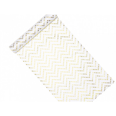 RUNNER velo Stelle ORO con Stampa decorativa - 36cm x 9m