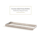 Sagoma microforata rettangolare - CROSTATA - 8x19xh3,5cm- Fascia in acciaio inox