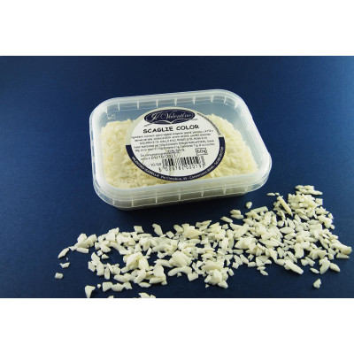 Scagliette colorate BIANCO - Decorazioni per dolci e dolci 60gr