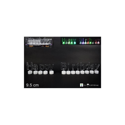 SCRITTA HAPPY BIRTHDAY C/LUCE