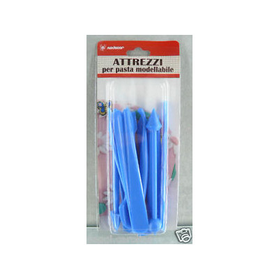 Set 12 Attrezzi per Pasta di Zucchero modellabile per decorazioni torte e dolci