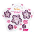 Set 5 Tagliapasta Fiore Petunia - per biscotti e decori torte e dolci ecc.