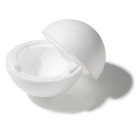 SFERA componibile in POLISTIROLO Ø25cm - 2 semi sfere per basi torte e dolci o topper finti