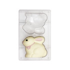 Stampo forma CONIGLIO pasqua pasquale per Cioccolato - 9x8cm - in policarbonato