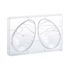 Stampo in policarbonato Uovo di Cioccolato effetto nastro 210gr Uova di Pasqua