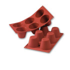 Stampo in silicone alimentare Muffin - 6 cavità - Ø7xh6cm