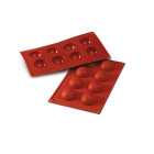 Stampo in silicone alimentare SEMISFERA - 8 cavità - Ø5xh2,5cm - torte e dolci