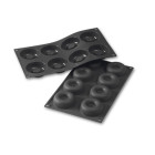 Stampo in silicone BLACK alimentare Cimbelle ciambelline- 8 cavità - Ø6xh2cm