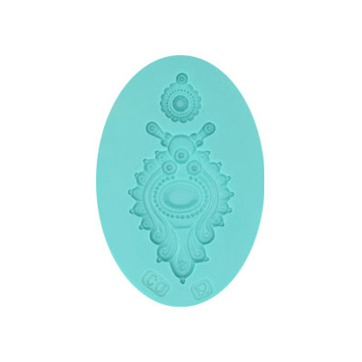 Stampo in Silicone Bordi Cameo- per decorazioni in pasta di zucchero, gesso ecc.