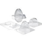 Stampo Uovo Cioccolato RIGHE VERTICALI in polietilene Forma Uova di Pasqua 300gr