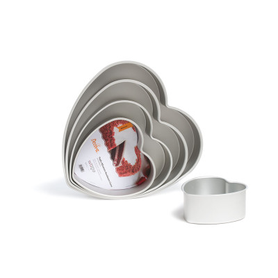 Teglia a forma di CUORE - stampo per torte e dolci in Alluminio Anodizzato 25cm