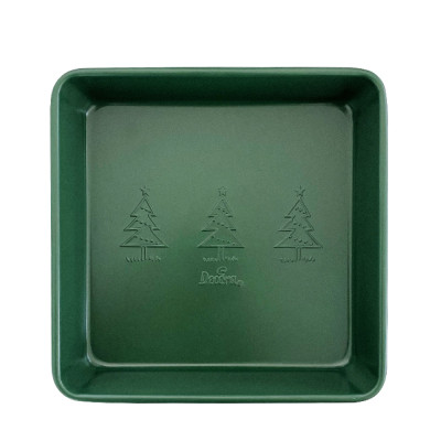 Teglia da forno stampo quadrato NATALE - CELEBRATION VERDE 24x24cm-antiaderente