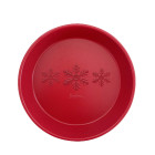 Teglia da forno stampo TONDO NATALE - CELEBRATION ROSSO 24cm-antiaderente