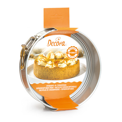 Teglia TONDA a cerniera Ø28cm - stampo per torte e dolci in ACCIAIO antiaderente