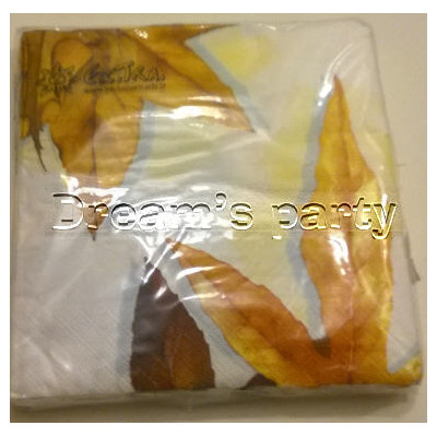 TOVAGLIOLO FOGLIE AUTUNNO 20 PZ 33X33 CM 3 VELI