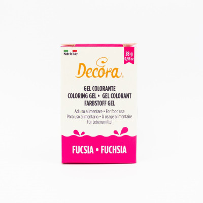 Vasetto Colorante Gel alimentare FUCSIA - 28g - per pasta di zucchero, panna