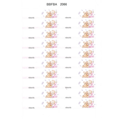1 foglio biglietti bomboniera nascita battesimo bimba