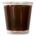 10 Bicchieri MARRONE in plastica Kristal - addobbo decoro tavola
