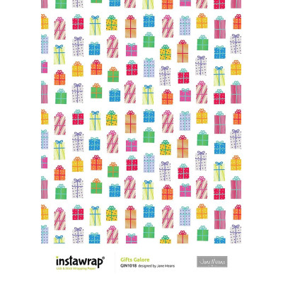 2 Fogli Carta da REGALO confezionamento - Instawrap Gifts Galore - 50x70cm