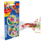 2 Kabuki Multicolor sparacoriandoli per bambini lancia Stelle Filanti a mano