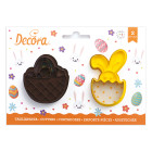 2 Tagliapasta Cestino e Bunny PASQUA Pasquali - taglia biscotti per Dolci, Torte