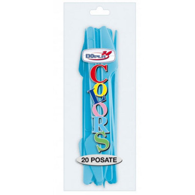 20 COLTELLO MONOUSO TURCHESE
