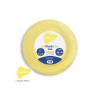20 Piatti GIALLI in plastica riutilizzabile - piatto tondo 22cm - Riciclabili al 100%