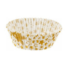 20 pirottini in carta Bianchi e oro - NATALE decorazione stella di natale - Cupcake, muffin