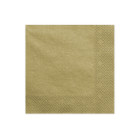 20 Tovaglioli  in carta monouso ORO metallizzato 33x33cm - 3 veli