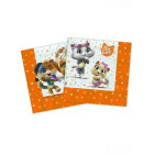 20 tovaglioli 44 GATTI decoro Tavolo - in pura polpa di cellulosa 33x33 cm