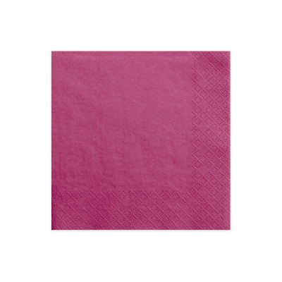 20 TOVAGLIOLI Fuxia in carta monouso - Tovagliolo di cellulosa 3 veli