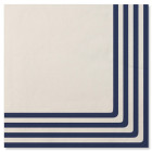 20 TOVAGLIOLI in carta NAVY BLU bianco e righe blu - addobbo decoro tavola