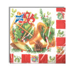 20 Tovaglioli Natalizi in carta CORNUCOPIA di Natale Capodanno - 33x33cm