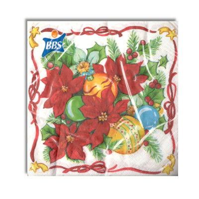 20 Tovaglioli Natalizi in carta Stelle decori di Natale Capodanno - 33x33cm